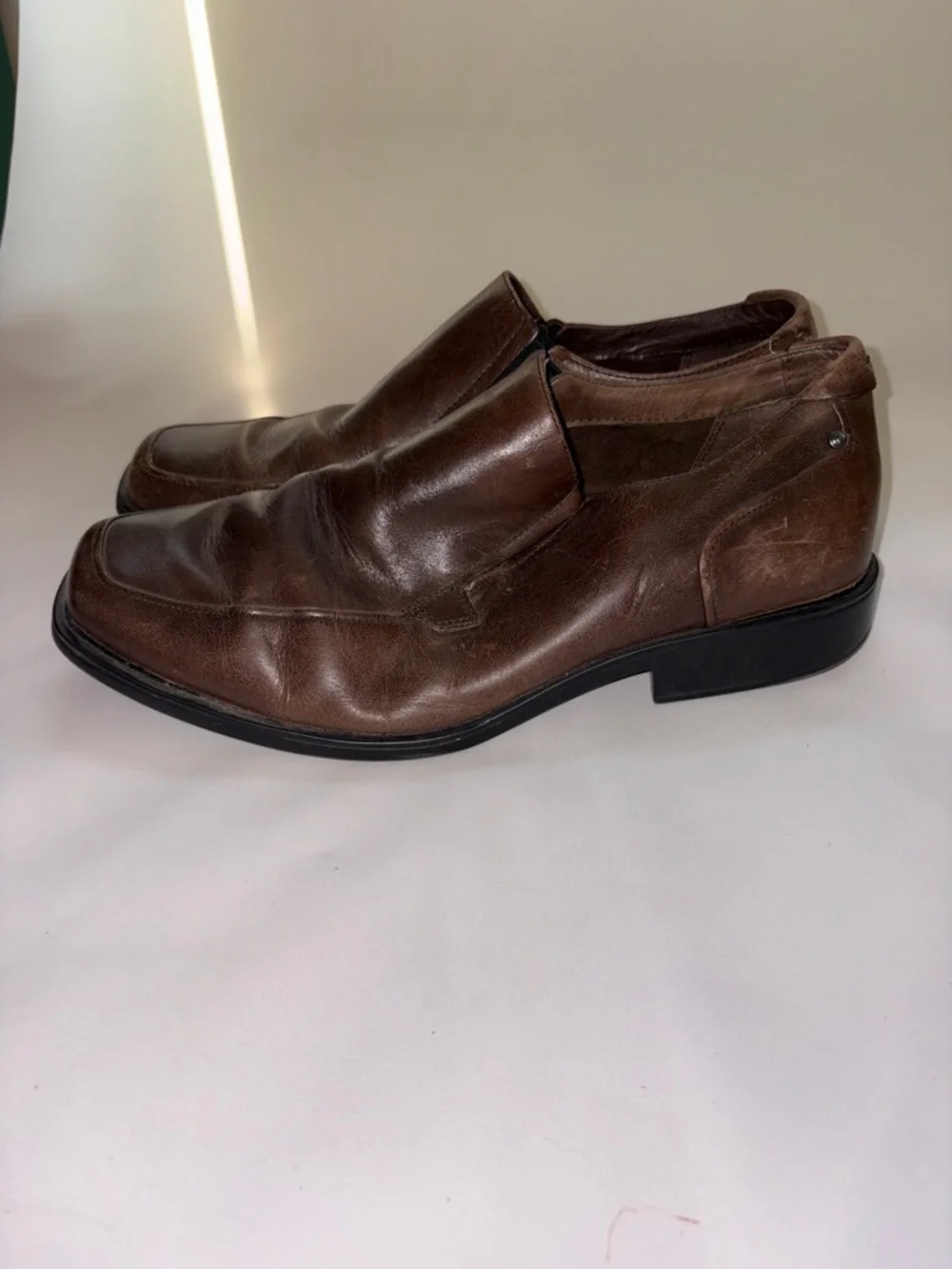 Rockport Brown Leather Slip-On Loafers for‎ Men Size 9.5 Wide